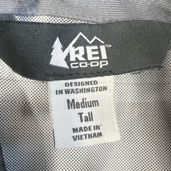 REI Co-op Rainier Peak 2.5L Ripstop Rain Jacket Men’s Size MEDIUM TALL Black - Picture 11 of 16